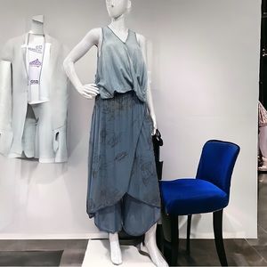 Elegant Blue Harem Pants